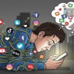 Ilustrasi kesehatan mental untuk artikel Menjaga Kesehatan Mental di Tengah Tekanan Media Sosial